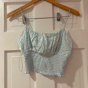 PacSun cropped tank with little white flower design